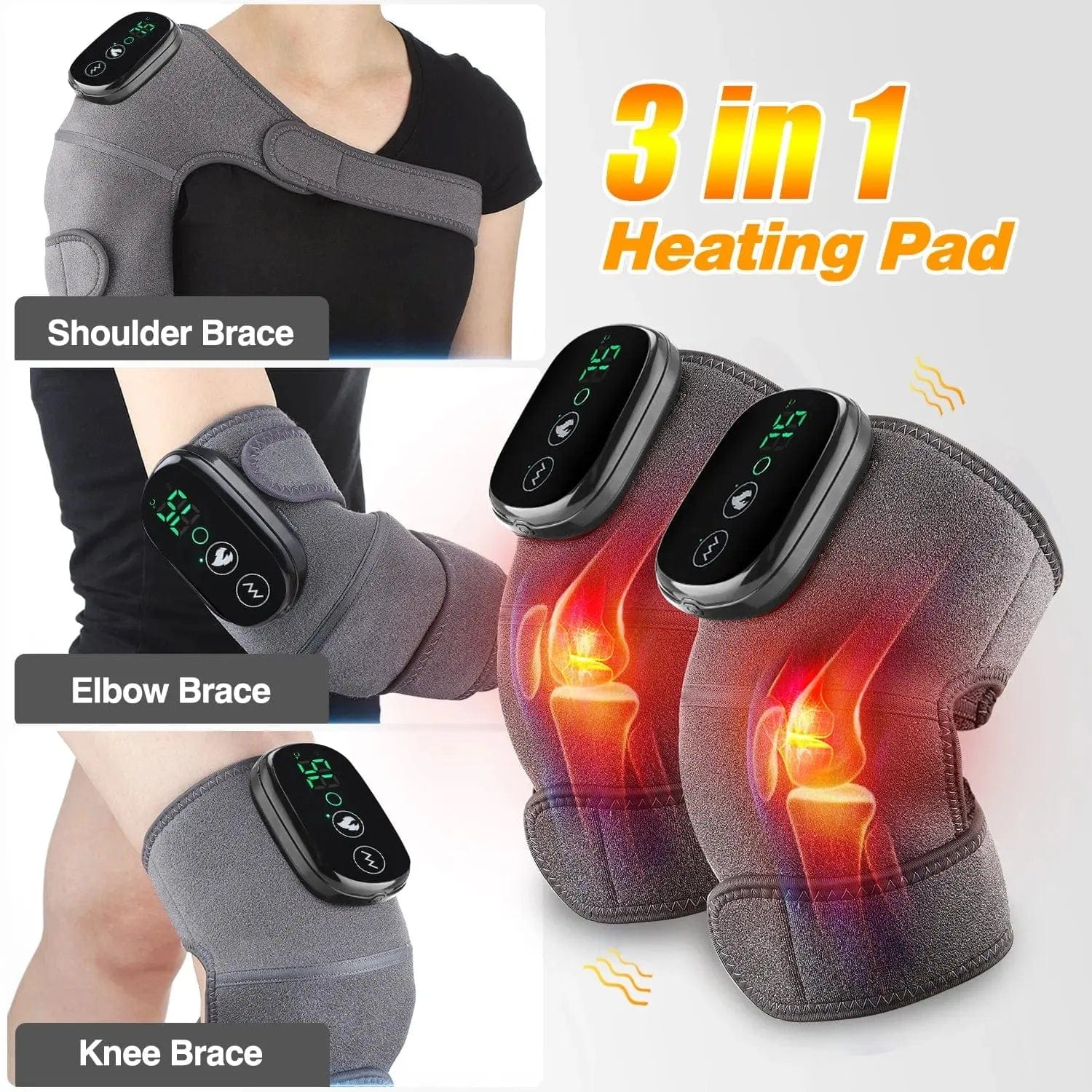 3 in 1 Knee Heating Massager - Essentialshouses