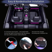 Car Interior Ambient Foot Strip Light Kit - Essentialshouses