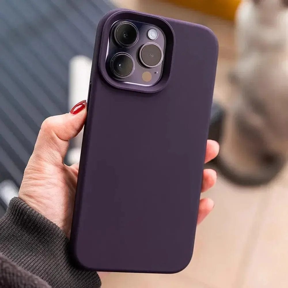Dark Purple Liquid Silicone Phone Case - Essentialshouses