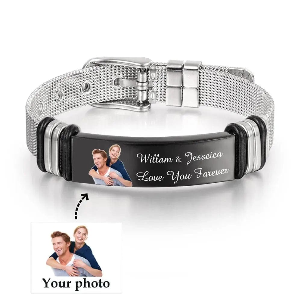 Engraved Name Photo Customize Bracelet - Essentialshouses