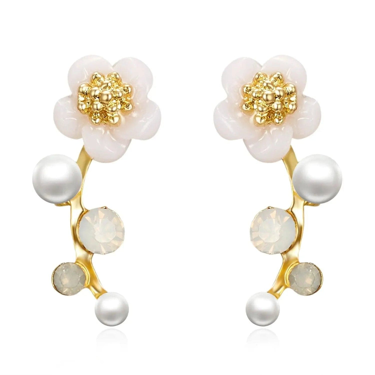 Fashion Rose Flower Stud Earrings - Essentialshouses