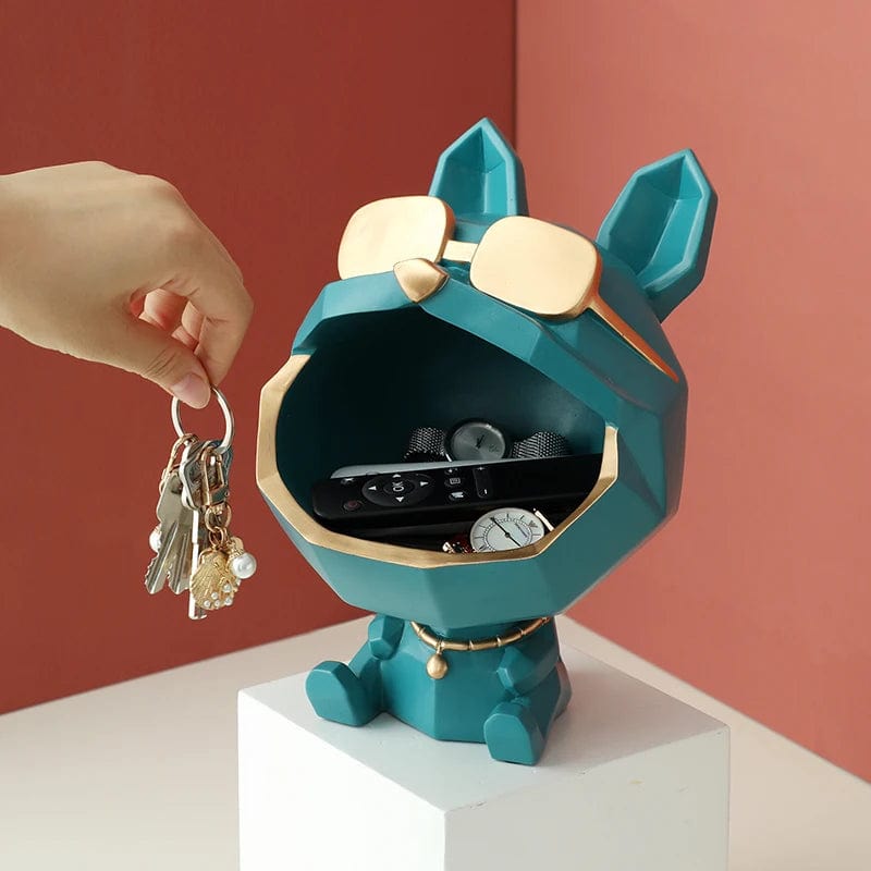 Cool Dog Figurine Storage Box - Essentialshouses