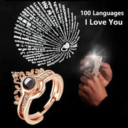 I Love You Projection Magnetic Couple Necklace - Essentialshouses