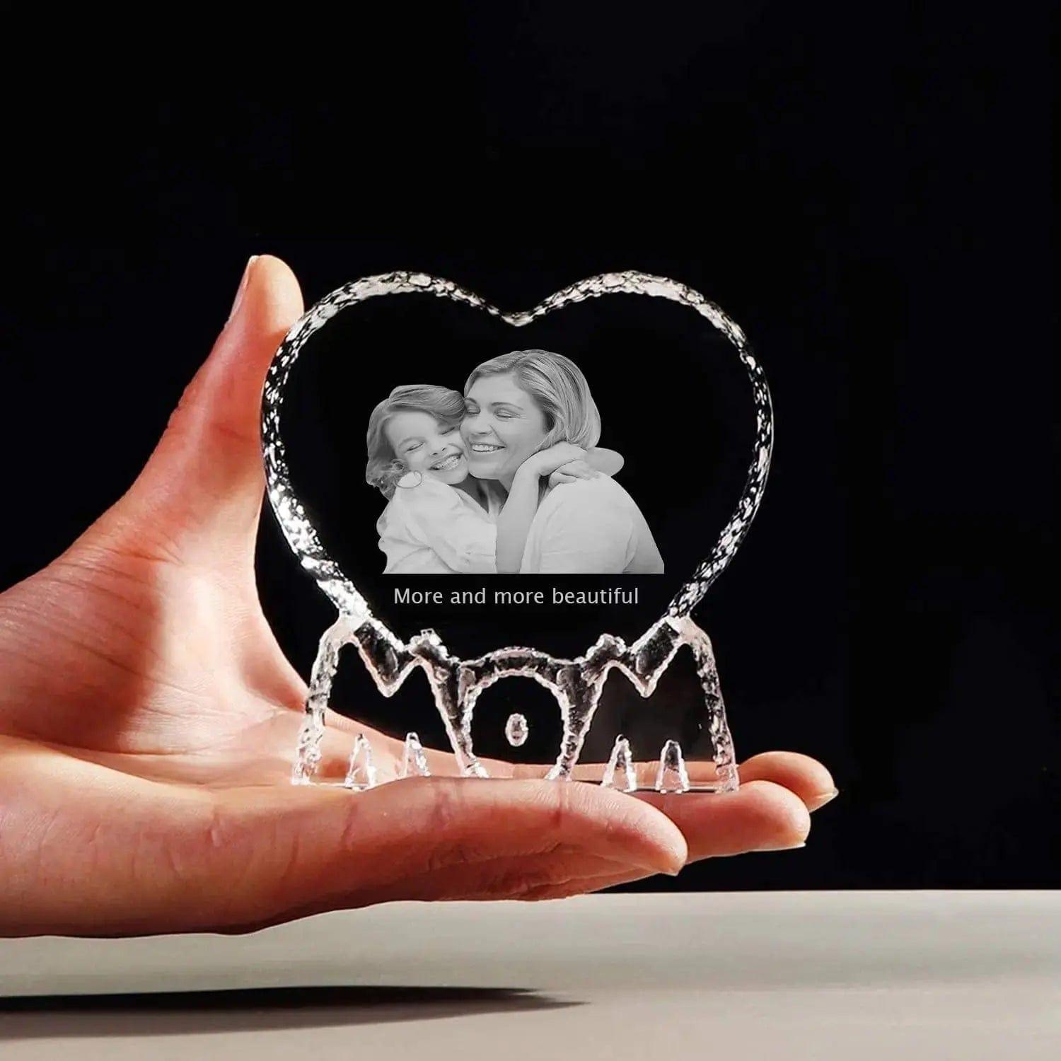 Love Crystal Picture Text Night Light - Essentialshouses