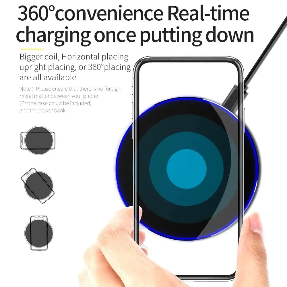Mobile 10W QI Wireless Fast Charger - Essentialshouses