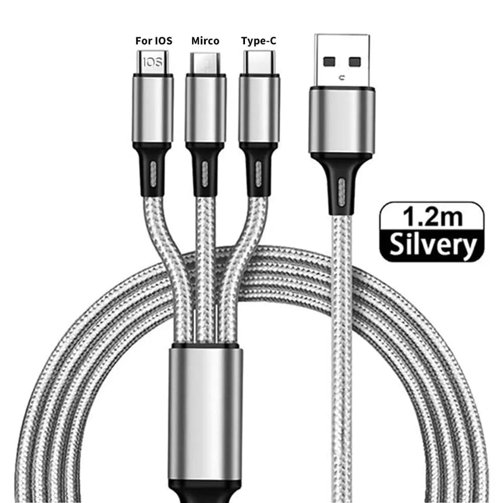 Multiple 3 In 1 Fast Charging Cable - Essentialshouses