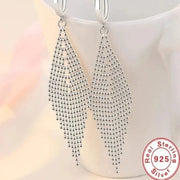 New 925 Sterling Silver Long Earrings - Essentialshouses