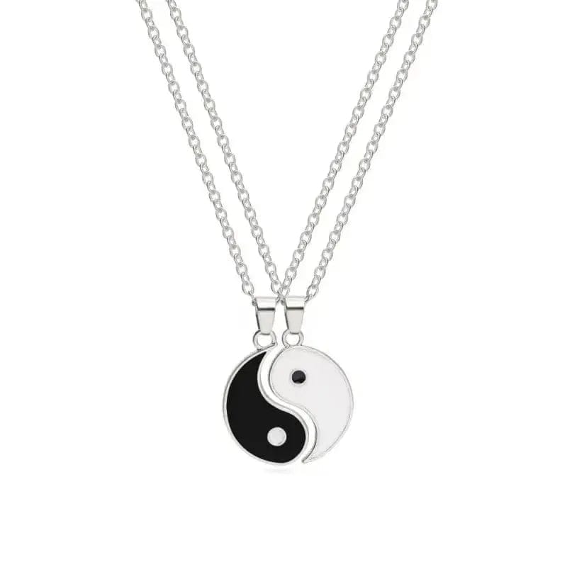 New Best Friends black white Necklace - Essentialshouses