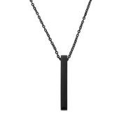New Black Color Pillar Necklace - Essentialshouses