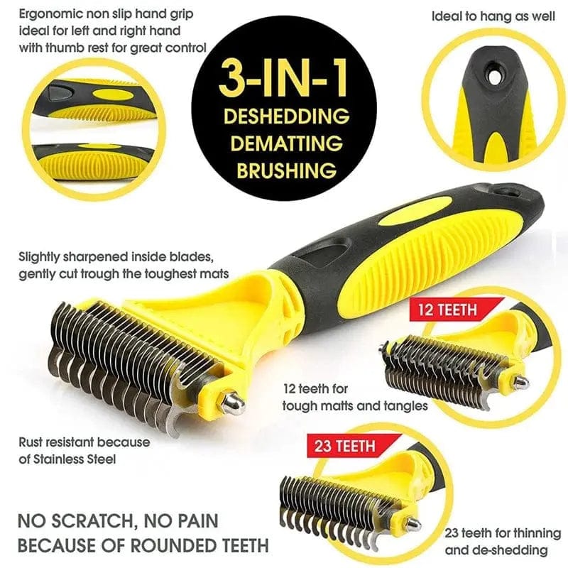 Pets Two-Sided Knots Remove Comb - Essentialshouses