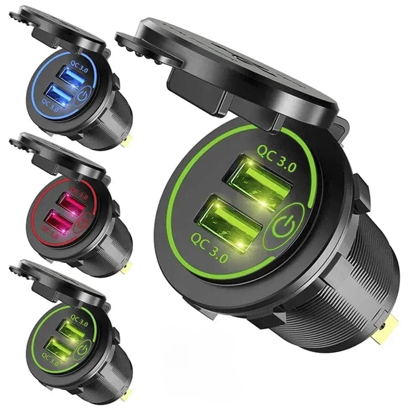 Quick 3.0 Dual USB Fast Car Charger - Essentialshouses