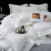 Pure White Egyptian Cotton Bedding Set - Essentialshouses