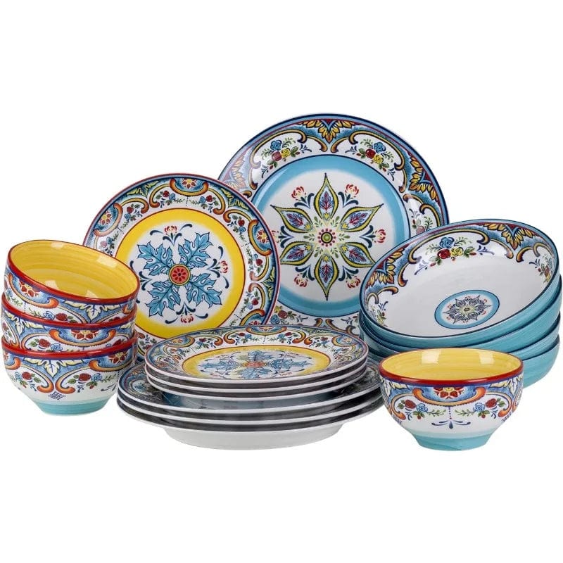 Zanzibar Collection 16 Piece Dinnerware Set - Essentialshouses