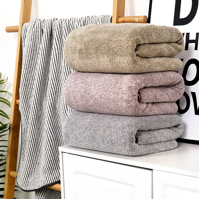 Bamboo charcoal fiber bath towel - Essentialshouses
