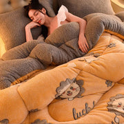 Double Duvet Velvet Warm Blanket - Essentialshouses