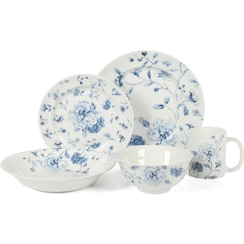 Porcelain Dinnerware Plates and Bowls Set - Essentialshouses