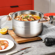 Stainless Steel Luxe Silver Cookware Set - Essentialshouses