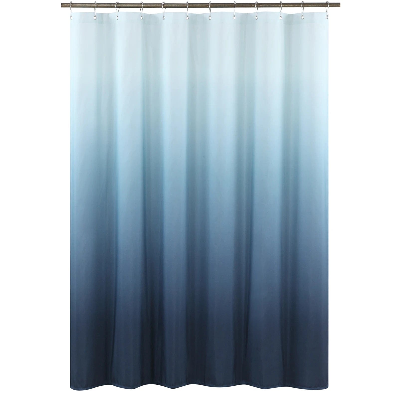 Ombre Blue Waterproof Printed Shower Curtain - Essentialshouses