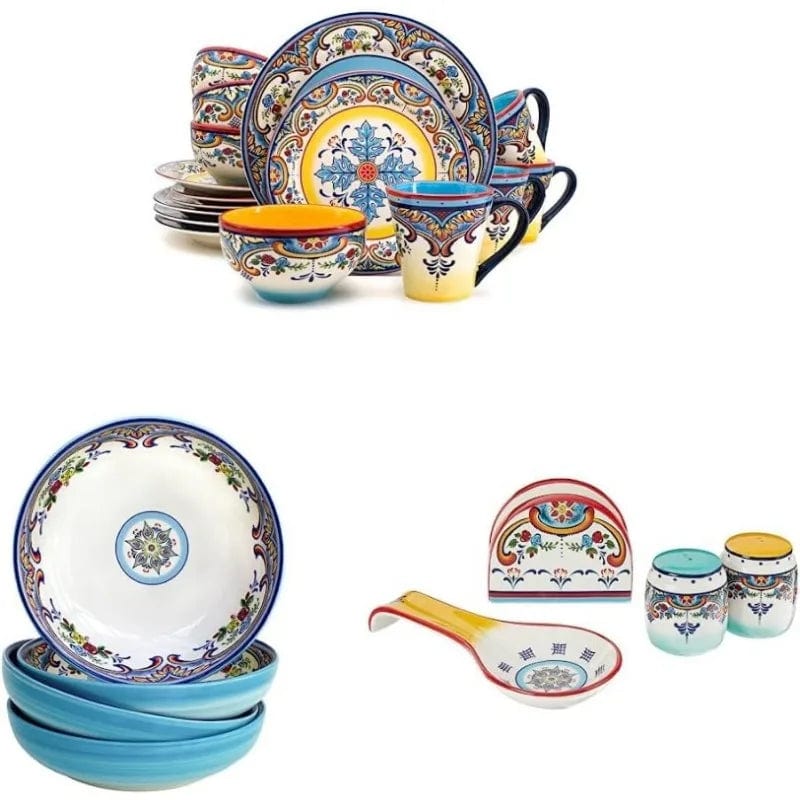 Zanzibar Collection 16 Piece Dinnerware Set - Essentialshouses
