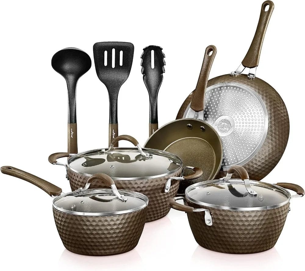 Nonstick 11-Piece Kitchen Cookware Set - Essentialshouses