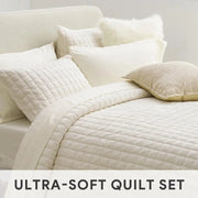 Luxury Velvet Quilt Bedding Set - Essentialshouses