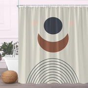 Bathroom Fabric Geometric Shower Curtain - Essentialshouses