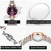 Waterproof Luxury Woman Wristwatch - Essentialshouses