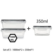 Essentialshouses 10035 🧊Airtight Food Storage Container – Leak-Proof BPA-Free Plastic with Snap Lock Lid