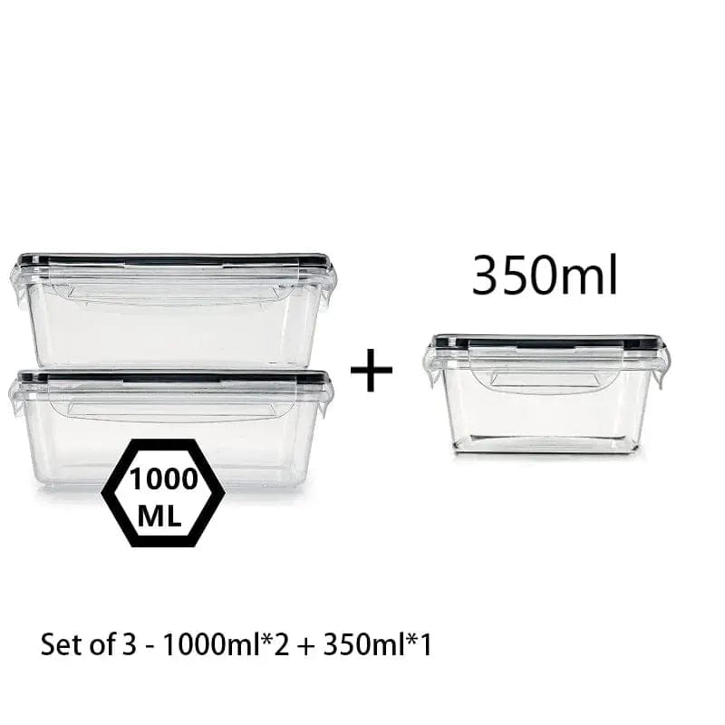 Essentialshouses 10035 🧊Airtight Food Storage Container – Leak-Proof BPA-Free Plastic with Snap Lock Lid