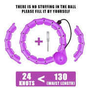 Essentialshouses 24 Purple Sport Abdominal Slimming Hoop