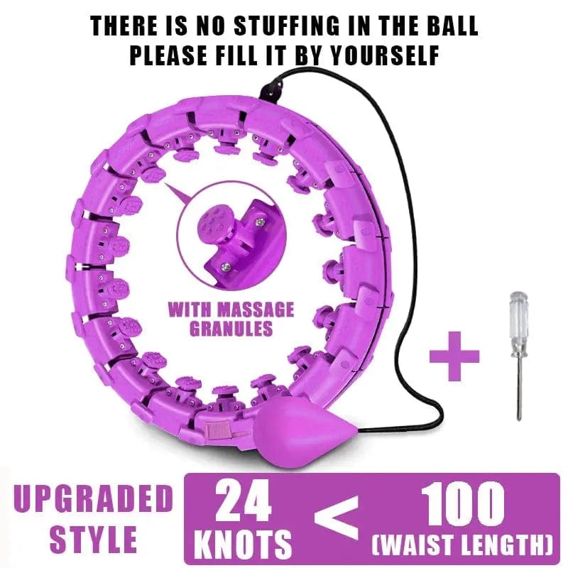 Essentialshouses 24 Purple Upgrade Sport Abdominal Slimming Hoop