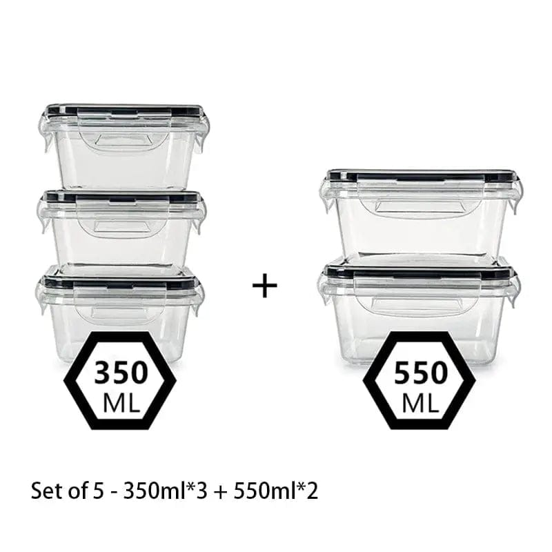 Essentialshouses 3555 🧊Airtight Food Storage Container – Leak-Proof BPA-Free Plastic with Snap Lock Lid