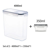 Essentialshouses 40035 🧊Airtight Food Storage Container – Leak-Proof BPA-Free Plastic with Snap Lock Lid