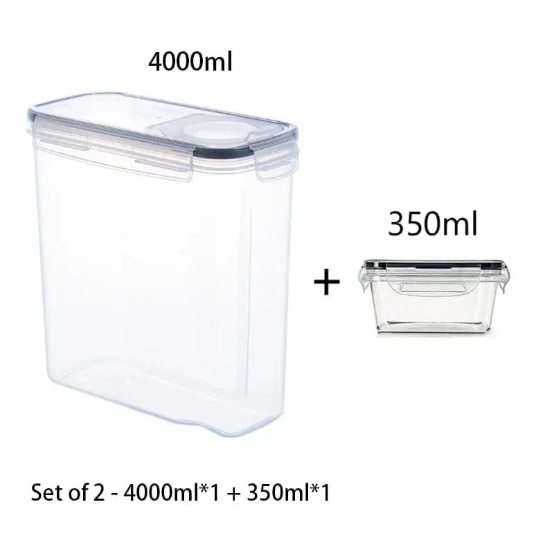Essentialshouses 40035 🧊Airtight Food Storage Container – Leak-Proof BPA-Free Plastic with Snap Lock Lid