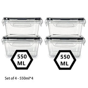 Essentialshouses 5555 🧊Airtight Food Storage Container – Leak-Proof BPA-Free Plastic with Snap Lock Lid