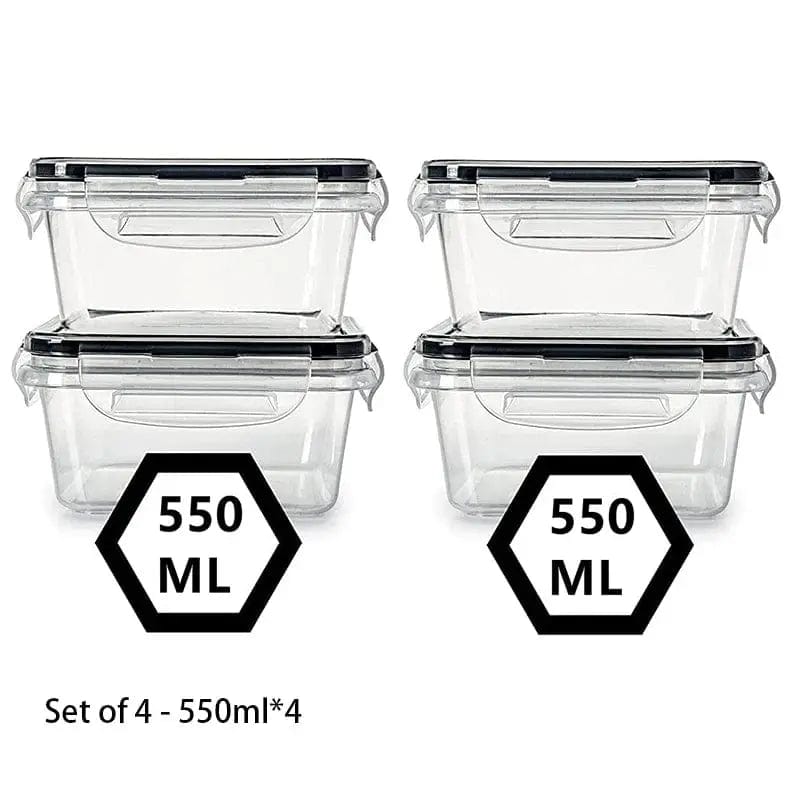 Essentialshouses 5555 🧊Airtight Food Storage Container – Leak-Proof BPA-Free Plastic with Snap Lock Lid