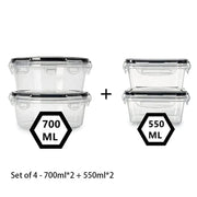 Essentialshouses 7055 🧊Airtight Food Storage Container – Leak-Proof BPA-Free Plastic with Snap Lock Lid