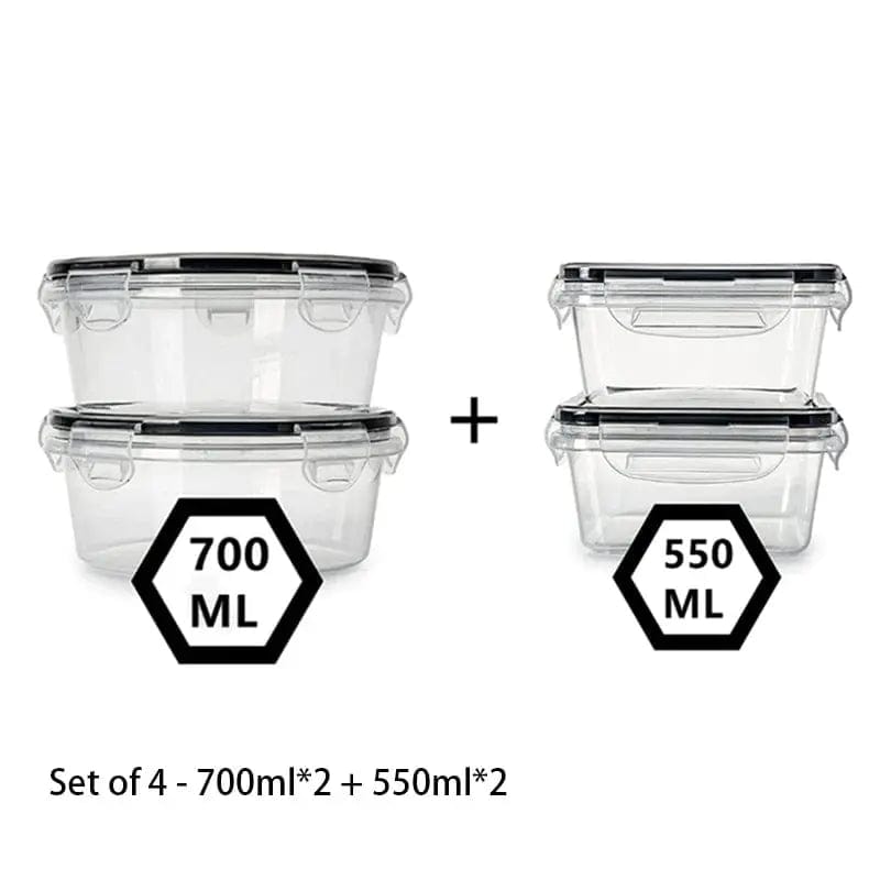 Essentialshouses 7055 🧊Airtight Food Storage Container – Leak-Proof BPA-Free Plastic with Snap Lock Lid