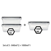 Essentialshouses 84100 🧊Airtight Food Storage Container – Leak-Proof BPA-Free Plastic with Snap Lock Lid