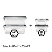 Essentialshouses 8435 🧊Airtight Food Storage Container – Leak-Proof BPA-Free Plastic with Snap Lock Lid