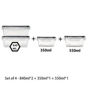 Essentialshouses 843555 🧊Airtight Food Storage Container – Leak-Proof BPA-Free Plastic with Snap Lock Lid