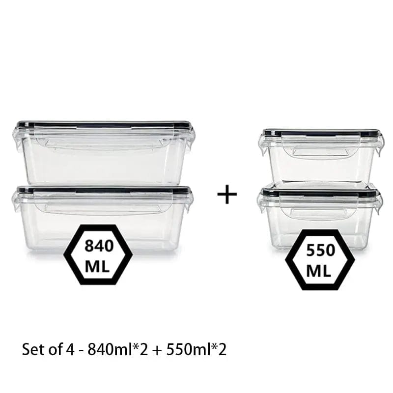 Essentialshouses 8455 🧊Airtight Food Storage Container – Leak-Proof BPA-Free Plastic with Snap Lock Lid