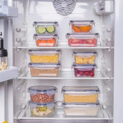 Essentialshouses 🧊Airtight Food Storage Container – Leak-Proof BPA-Free Plastic with Snap Lock Lid