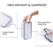 Essentialshouses 🧊Airtight Food Storage Container – Leak-Proof BPA-Free Plastic with Snap Lock Lid