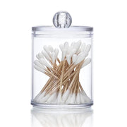 Essentialshouses 🧺 Cotton Swab Storage Box with Bamboo Lid – Elegant & Eco-Friendly Organization