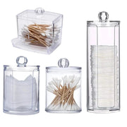 Essentialshouses 🧺 Cotton Swab Storage Box with Bamboo Lid – Elegant & Eco-Friendly Organization