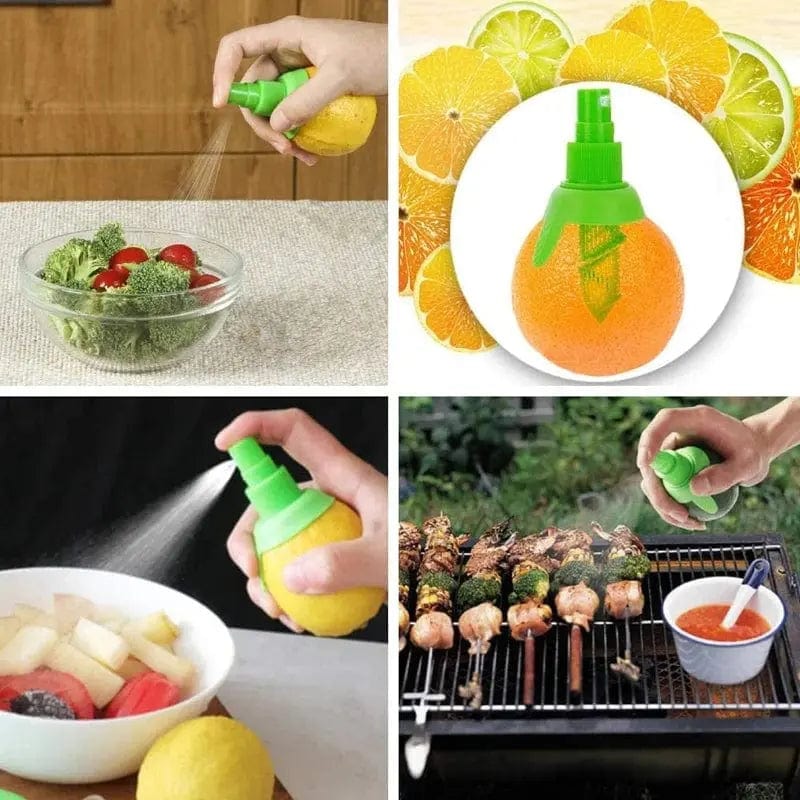 Essentialshouses 🍊Manual Citrus Juicer with Lemon Spray – Handheld Orange Squeezer & Juice Sprayer for Fresh Flavor