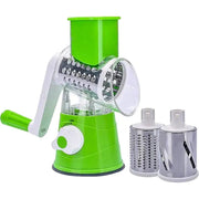 Essentialshouses 🧀 Manual Rotary Cheese Grater – 3-in-1 Vegetable Slicer, Shredder & Chopper for Kitchen Use