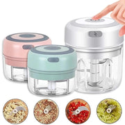 Essentialshouses 🔪Mini Electric Garlic Chopper – USB Rechargeable Food Processor (100ML/250ML) for Garlic, Onion & Vegetables