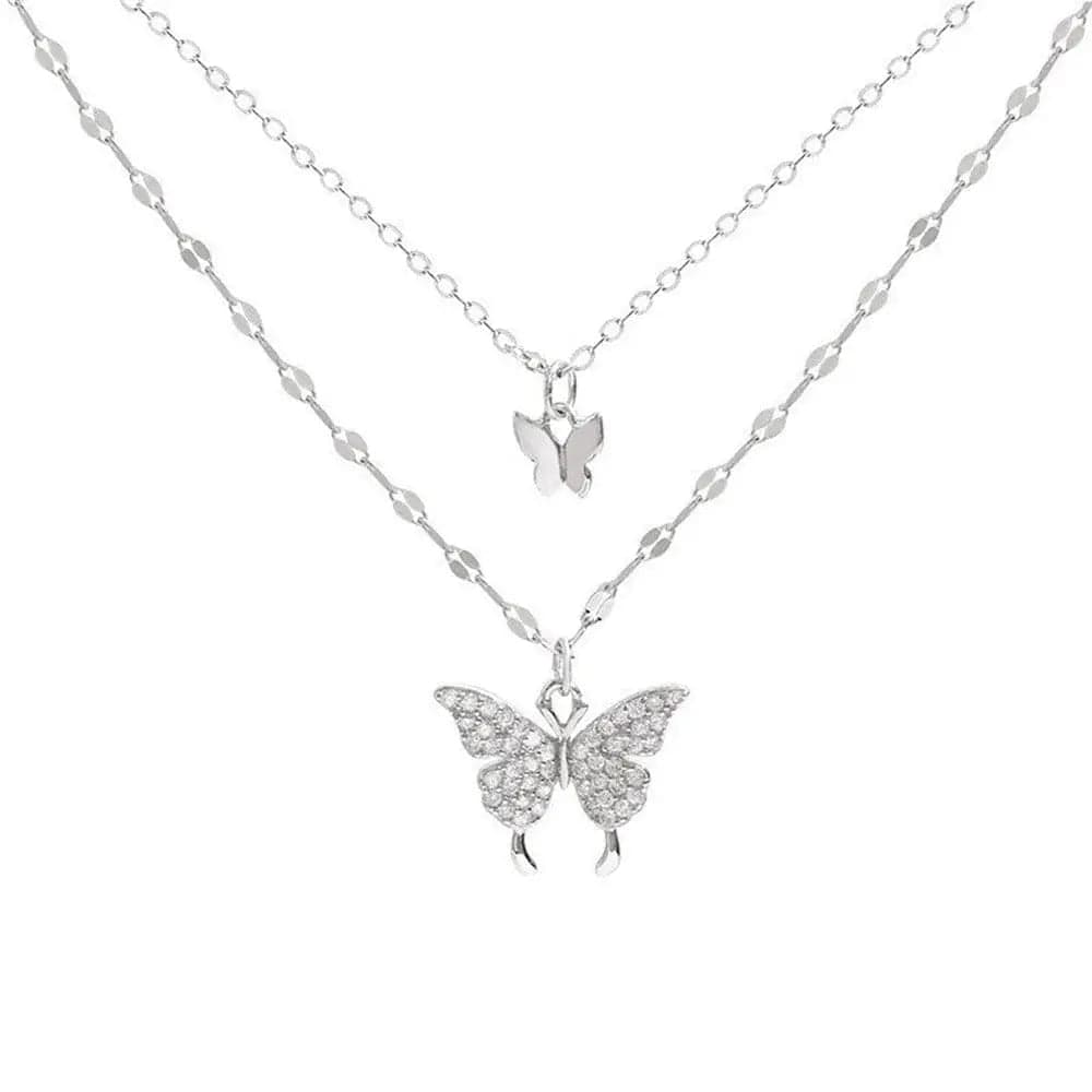 Essentialshouses New Shiny Butterfly Necklace